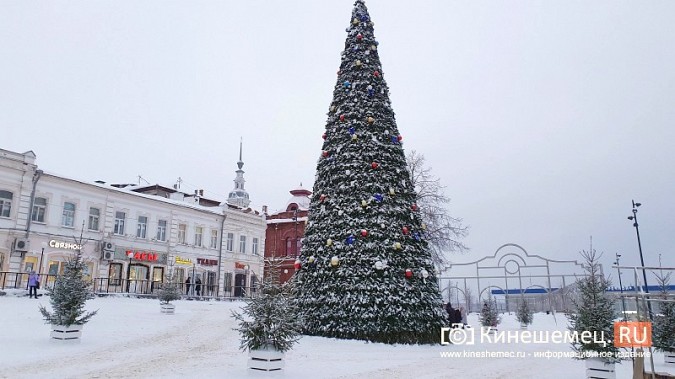 Вокруг главной новогодней ёлки Кинешмы обустраивают городок для встречи Деда Мороза фото 2