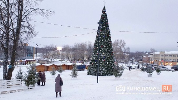 Вокруг главной новогодней ёлки Кинешмы обустраивают городок для встречи Деда Мороза фото 3