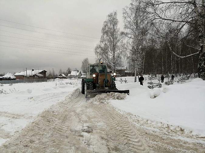 УГХ продолжает расчищать и расширять дороги в микрорайонах Кинешмы фото 5