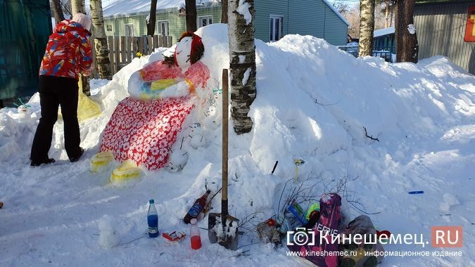 В центральном парке Кинешмы прошёл конкурс снежных фигур фото 5