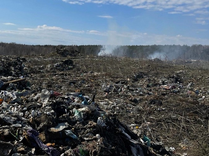 В Кинешме до конца мая обещают полностью потушить свалку в Сокольниках фото 2