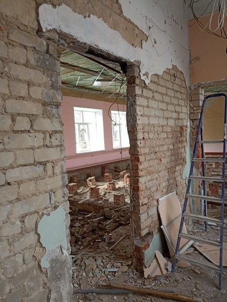 В Кинешме полным ходом идет капитальный ремонт школы-интерната фото 11