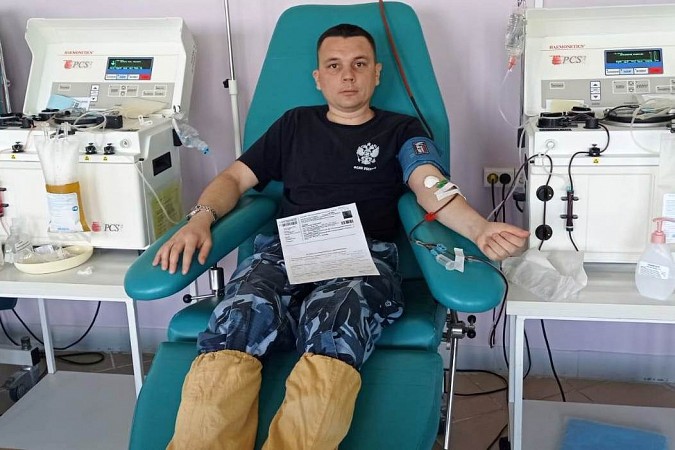 Сотрудники кинешемской колонии ИК-3 приняли участие в Дне донора фото 2