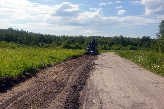 В Кинешемском районе приступили к ремонту участка дороги Велизанец-Тарасиха фото 3