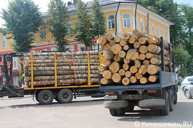 В центре Кинешме организовали стоянку для лесовозов фото 4