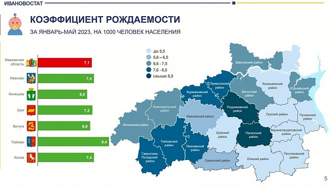В Кинешме самый низкий коэффициент рождаемости среди крупных городов региона фото 2