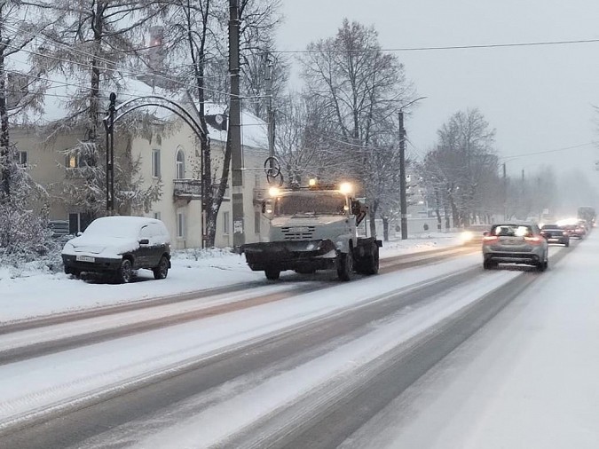 Для обработки дороги Кинешмы закуплено 5 тыс. тонн песка и технической соли фото 2