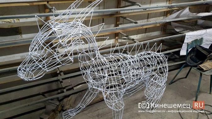 В Кинешме умельцы создают фигуры животных из стальной проволоки фото 12