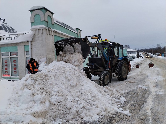Для расчистки Кинешмы от снега мобилизована вся техника УГХ фото 8