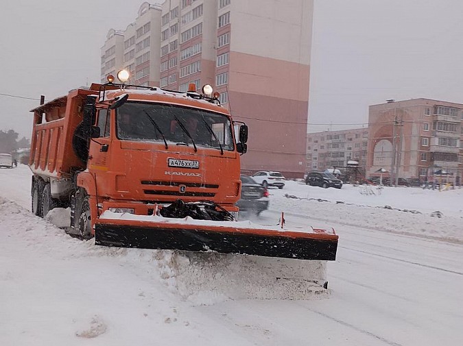 Кинешму засыпает снегом фото 2