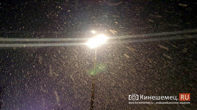 Снегопад не помешал зажечь огни на главной новогодней ёлке Кинешмы фото 11