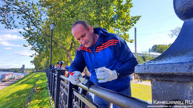 Кинешемская Дума покрасила бульвар фото 12