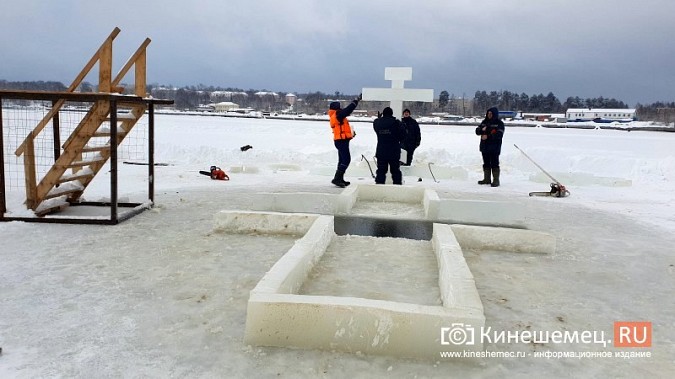 В Кинешме у Кузнецкого моста завершается обустройство крещенской купели фото 4