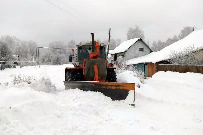 Деревни и поселки Кинешемского района освобождают от снежного плена фото 4