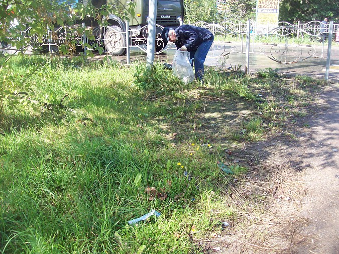 На части улицы Щорса в Кинешме «Мусора.Больше.Нет» фото 2