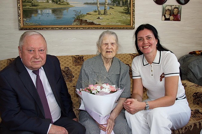 100-летие отметила участница Великой Отечественной войны Прасковья Семеновна Голубева фото 2