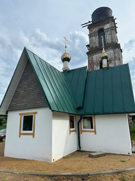 В селе Октябрьский продолжается строительство Иоанно-Богословского храма фото 2