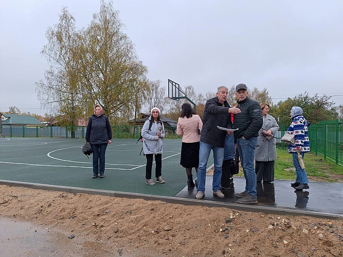 В Наволоках завершился первый этап благоустройства городского стадиона фото 6