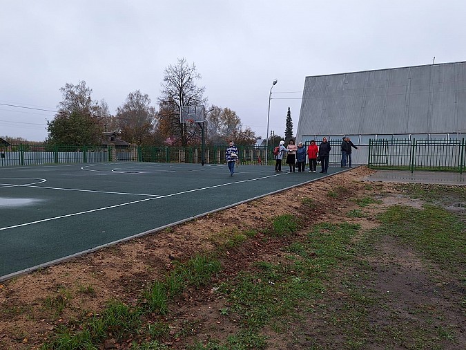 В Наволоках завершился первый этап благоустройства городского стадиона фото 2