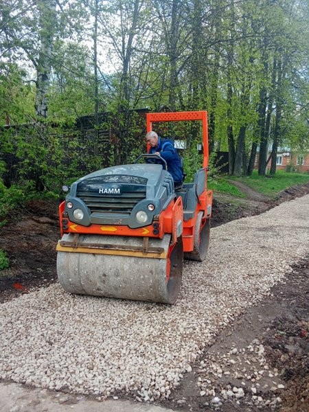 В Кинешме продолжается ремонт тротуаров фото 2