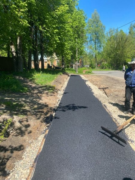 В Кинешме продолжается ремонт тротуаров фото 3