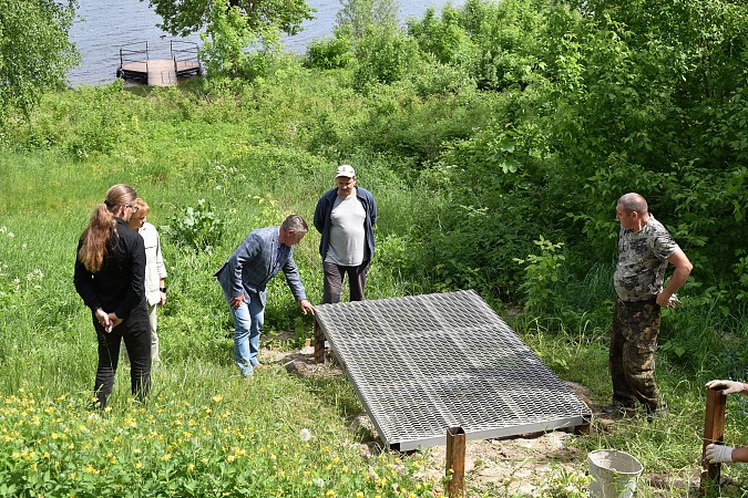 В Кинешме приступили к строительству лестничного схода к Волге в микрорайоне «Фабрика №1» фото 5