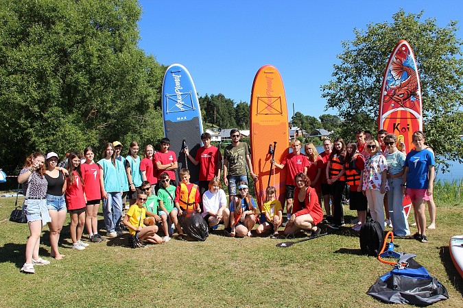 В Кинешме состоялась экологическая акция #ЭкоДесант на сапбордах фото 3