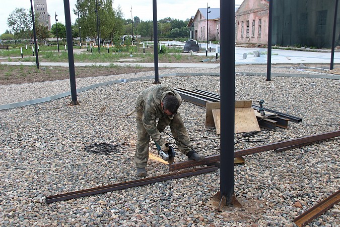 В Кинешме продолжается преображение стрелки у Никольского моста фото 4