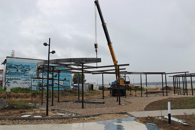 В Кинешме продолжается преображение стрелки у Никольского моста фото 5