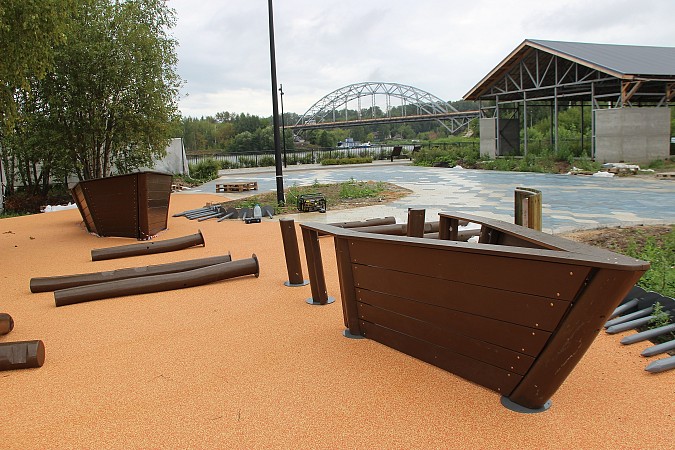 В Кинешме продолжается преображение стрелки у Никольского моста фото 6