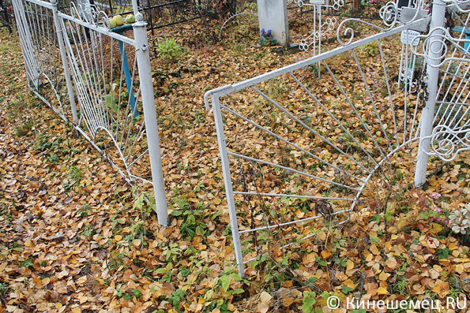 На кинешемских кладбищах орудуют вандалы фото 5