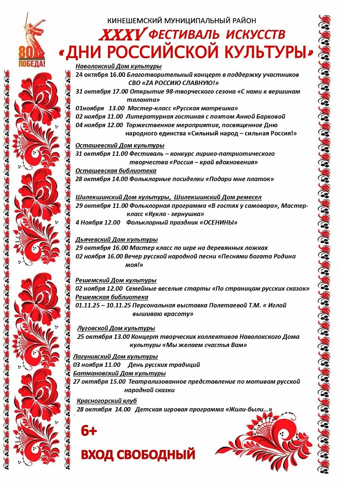 Кинешемский район присоединится к фестивалю искусств «Дни Российской культуры» фото 2