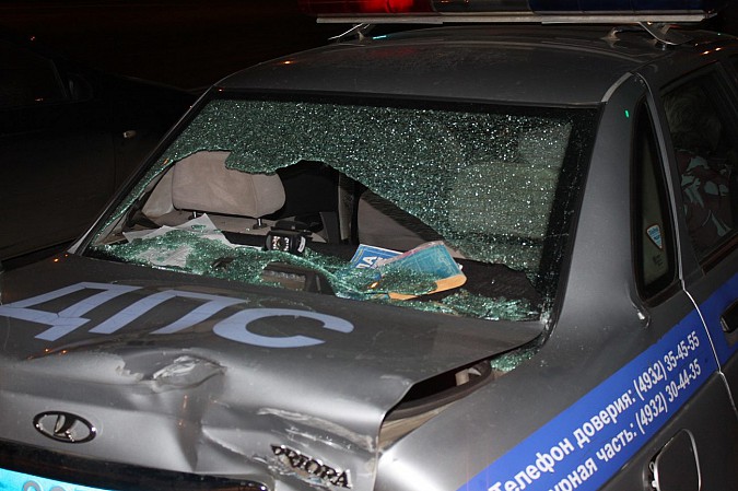 В Ивановской области пьяный водитель протаранил машину ДПС фото 4