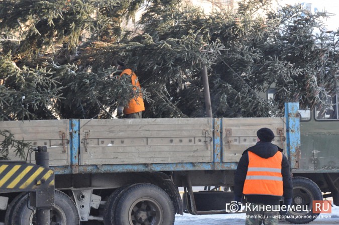 Младшую сестру главной новогодней ёлки города установили на «Почте» фото 13