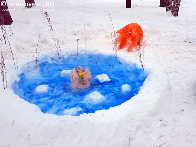 В Кинешме прошёл конкурс снежных фигур фото 25
