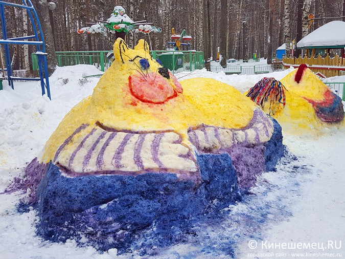 В Кинешме прошёл конкурс снежных фигур фото 14