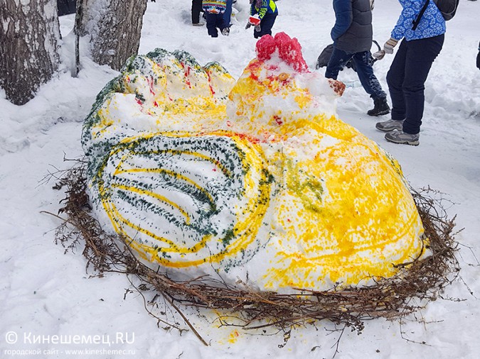 В Кинешме прошёл конкурс снежных фигур фото 7