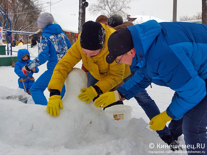 В Кинешме прошёл конкурс снежных фигур фото 6