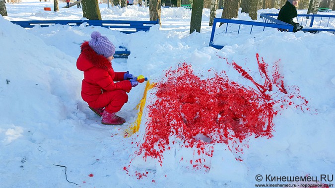 В Кинешме вылепили снежное сердце фото 12
