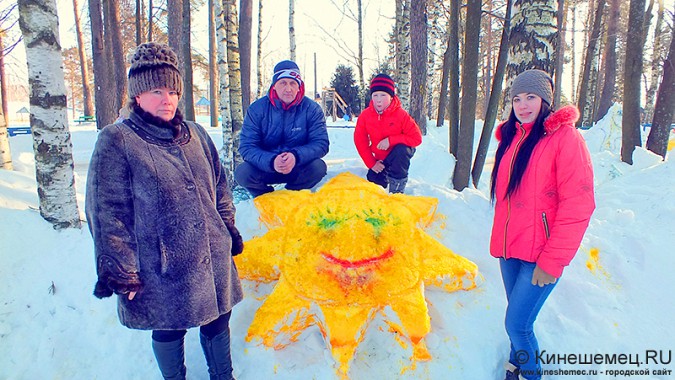 В Кинешме вылепили снежное сердце фото 6