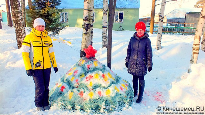 В Кинешме вылепили снежное сердце фото 14