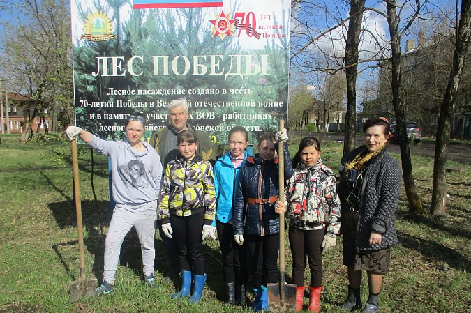 Воспитанники кинешемского детского дома восстанавливают "Лес Победы" фото 5