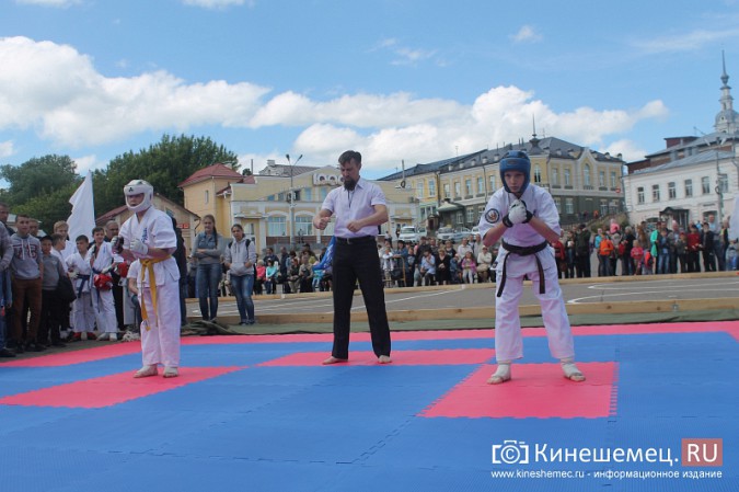 Каратисты со всей Ивановской области бились на центральной площади Кинешмы фото 17